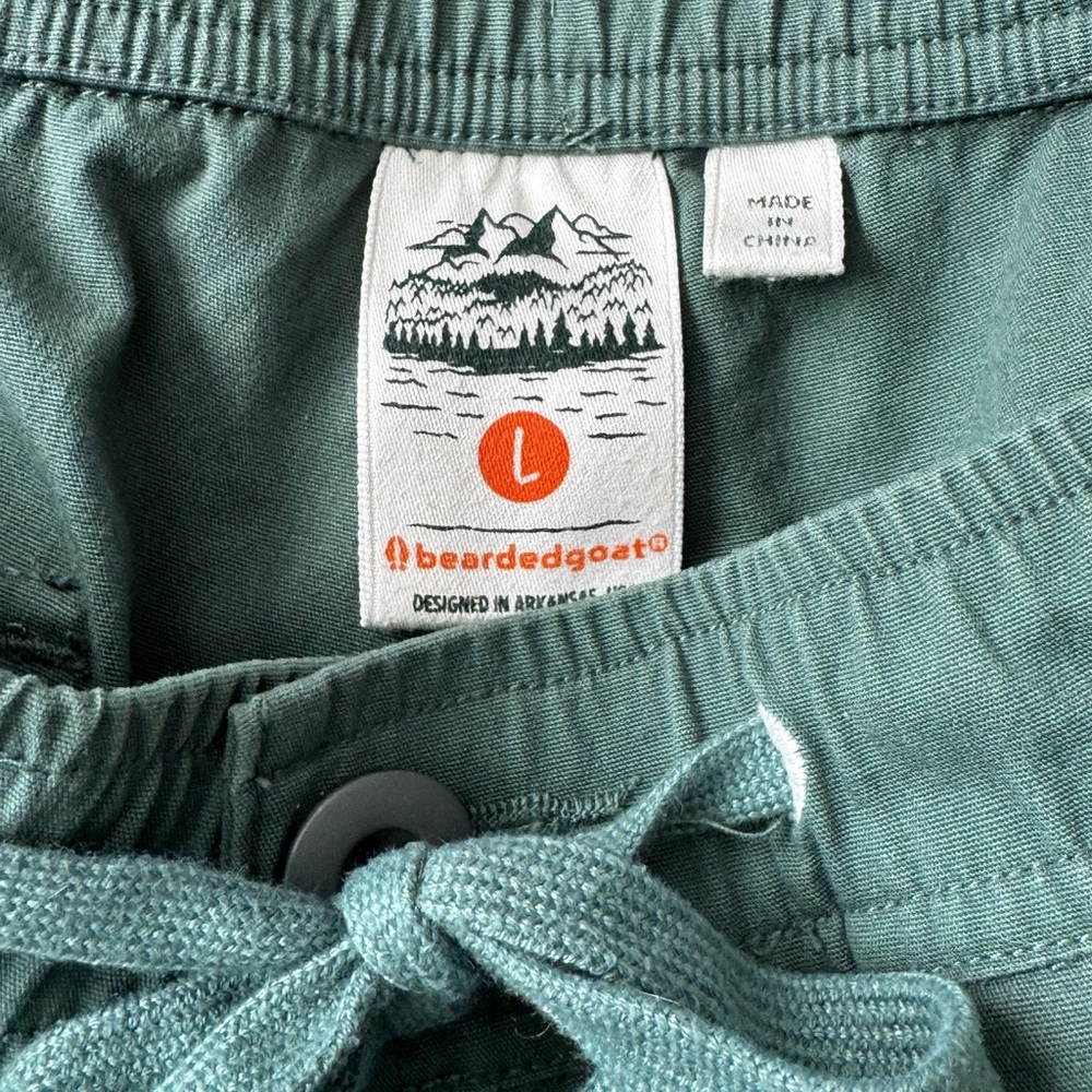 Beardedgoat Green Drawstring dock Pants